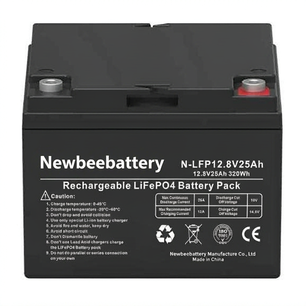 12.8V 25Ah LiFePO4 Battery