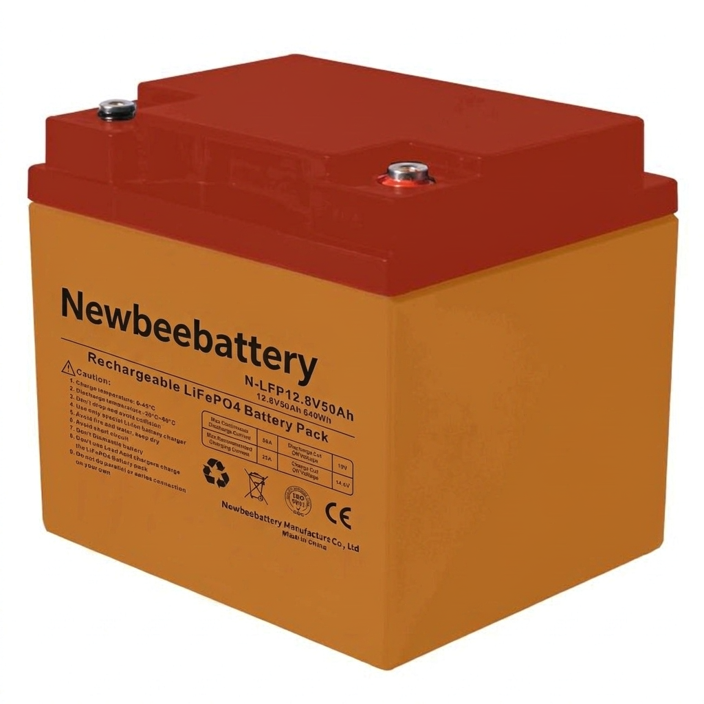 12.8V 50Ah LiFePO4 Battery